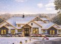 4,423 Sq Ft Modern Transitional Plan with 4 Bedrooms, 2 Full & 2 Half Baths