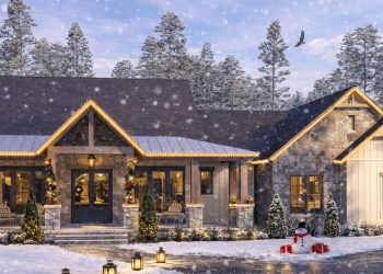 2,195 Sq Ft Modern Farmhouse with 3 Bedrooms, 2.5 Baths, and Big Front-and-Back Porch Living