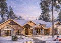 One-Story 4,405 Sq Ft Mountain Craftsman with Large Outdoor Living Porch