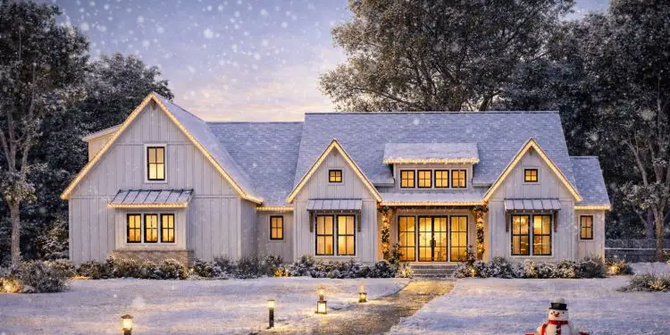Plan 41481 – 2,578 Sq Ft Moody Modern Farmhouse with Bonus Room & Outdoor Living