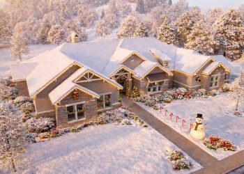 One-Level Craftsman Home Plan with Game & Media Rooms – 4,420 Sq Ft