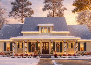 Attractive Modern Farmhouse Plan with Bonus Room & Bath Over Garage – 2,435 Sq Ft