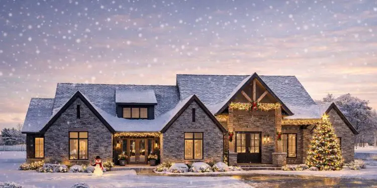 4-Bed Modern Cottage House Plan with Vaulted Kitchen and Dining – 3,248 Sq Ft