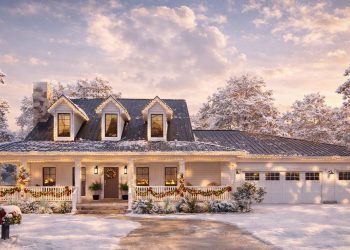 Multi-Generational Modern Farmhouse with Wraparound Porch – 3,005 Sq Ft