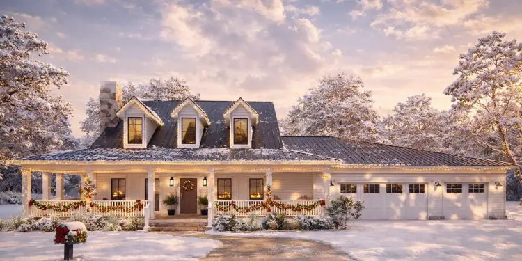 Multi-Generational Modern Farmhouse with Wraparound Porch – 3,005 Sq Ft