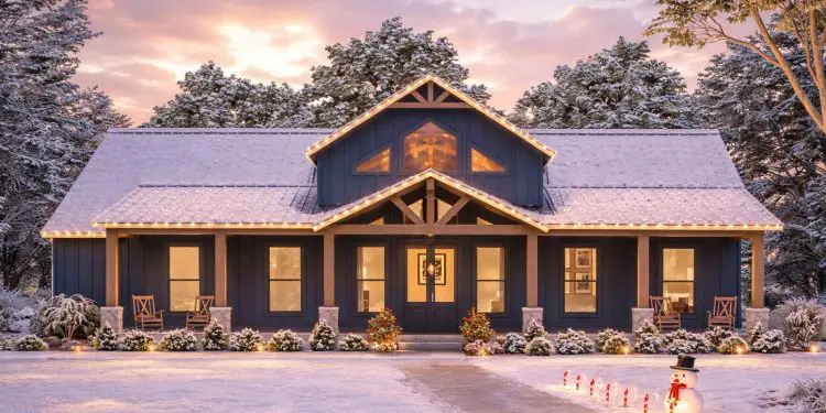 Barndo-Style Modern Farmhouse with Vaulted Great Room – 2,367 Sq Ft (4 Beds, 3 Baths)