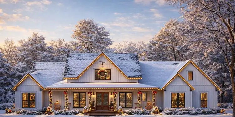 Spacious Modern Farmhouse with Office and Outdoor Kitchen – 2,500 Sq Ft, 4 Beds, 3.5 Baths