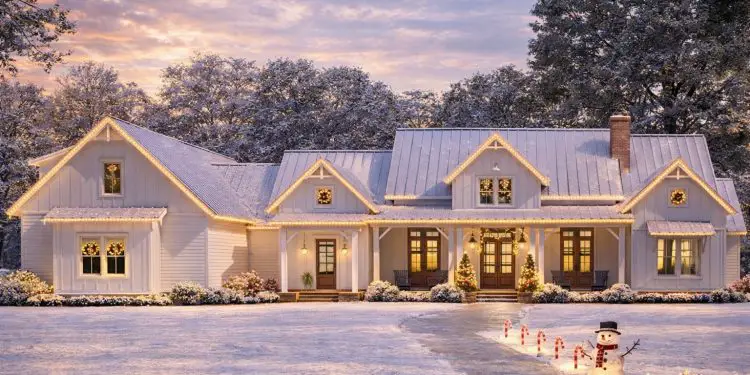 Modern Farmhouse Plan 3,095 Sq Ft – 4–5 Bedrooms & 4 Bathrooms