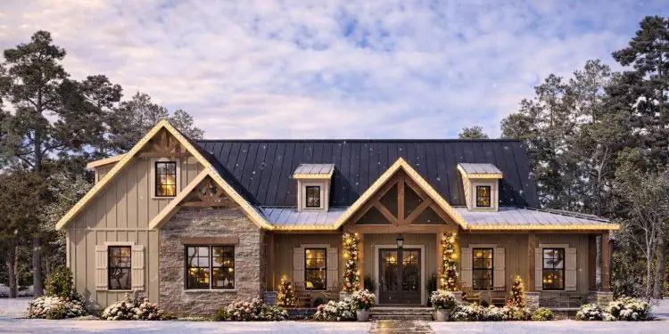 Modern Farmhouse Plan – 2,479 Sq Ft | 3–4 Bedrooms & 2.5 Bathrooms