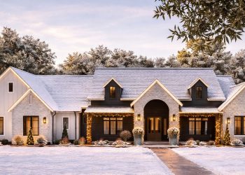Modern Farmhouse Plan – 4,187 Sq Ft | 4 Bedrooms & 5 Bathrooms