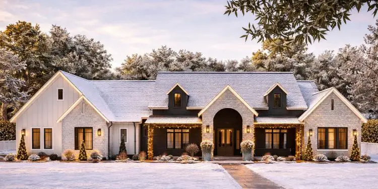Modern Farmhouse Plan – 4,187 Sq Ft | 4 Bedrooms & 5 Bathrooms