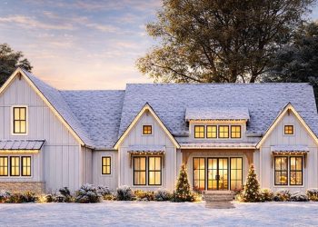 4-Bed Modern Farmhouse Plan with Optionally Finished Bonus Room – 2,578 Sq Ft