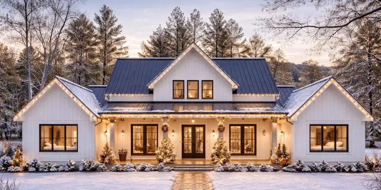 4-Bedroom Modern Farmhouse Plan with Outdoor Kitchen – 3,003 Sq Ft