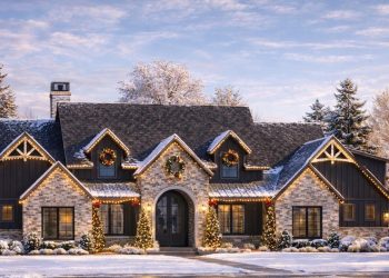 Transitional House Plan with Perfect Symmetry and Bonus Expansion – 4,032 Sq Ft | 4 Beds & 4.5 Baths