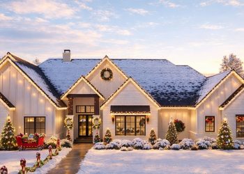 New American House Plan with Guest Suite and Office – 4,683 Sq Ft | 5 Beds & 4.5 Baths
