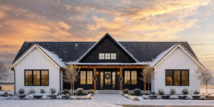 4-Bed Modern Farmhouse with Outdoor Kitchen & Fireplace – 3,362 Sq Ft | 2 Baths & 2 Half Baths