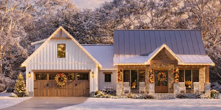 Modern Farmhouse Plan #041-00358 – 1,793 Sq Ft | 3 Beds & 2.5 Baths