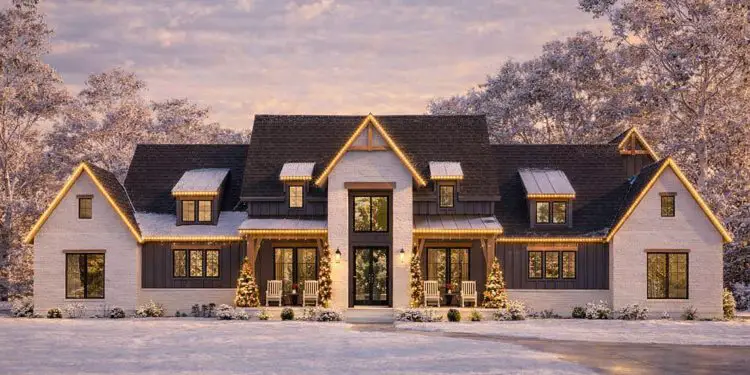 Modern Farmhouse Plan #4534-00133 – 3,877 Sq Ft | 4 Beds & 3.5 Baths