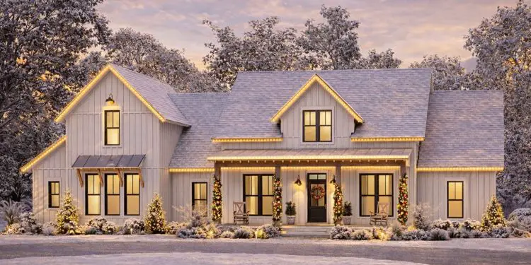 Modern Farmhouse Plan #041-00169 – 2,742 Sq Ft | 4 Beds & 3.5 Baths