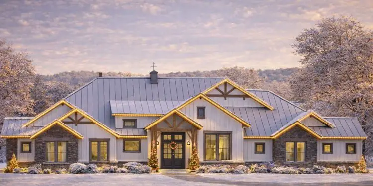 Modern Transitional Plan #8292-00012 – 4,423 Sq Ft | 4 Beds & 3 Baths