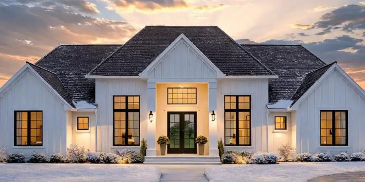 Transitional Style Home Plan #46507LA – 3,607 Sq Ft | 5 Beds & 5.5 Baths