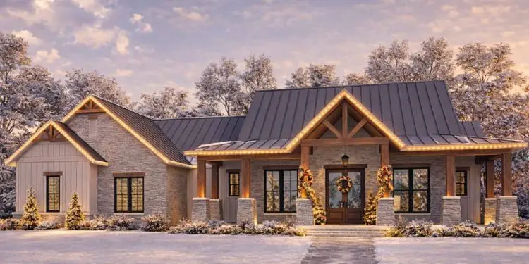 Modern Farmhouse Plan #041-00230 – 2,454 Sq Ft | 3 Beds & 2.5 Baths