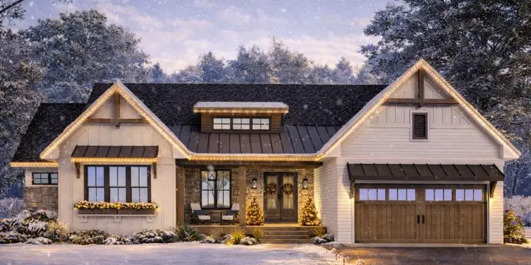 Craftsman Plan #098-00412 – 2,027 Sq Ft | 4 Beds & 2 Baths
