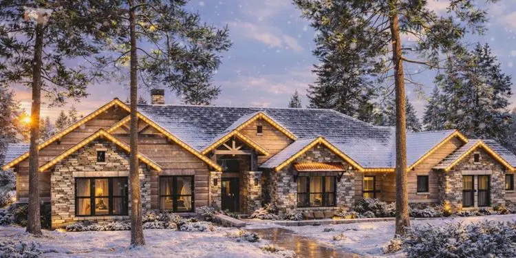 Spacious Craftsman House Plan – 4,405 Sq Ft | 4 Beds & 5 Baths