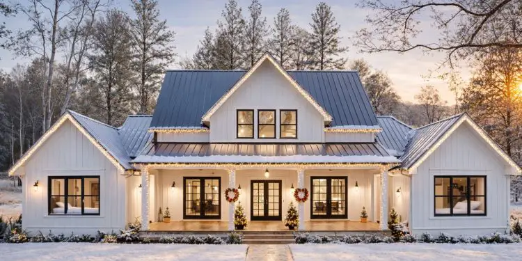 4-Bedroom Modern Farmhouse Plan with Outdoor Kitchen – 3,003 Sq Ft | 4 Beds & 4.5 Baths