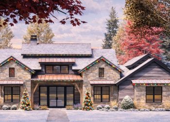 Modern Hill Country House Plan Under 3000 Sq Ft with Vaulted Interior – 2,854 Sq Ft | 4 Beds & 3.5 Baths