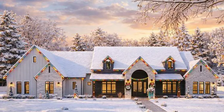 4-Bed Transitional Farmhouse Plan with Large Games Room – 4,187 Sq Ft | 4 Beds & 4.5 Baths