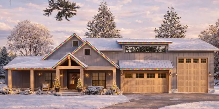 Barndominium Plan – 2,556 Sq Ft | 4 Beds & 2.5 Baths | 3-Car Garage