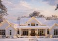 4-Bed Modern Farmhouse Plan with Unfinished Bonus Room Above – 3,109 Sq Ft | 4 Beds & 3.5 Baths
