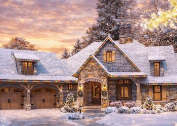 Mountain Home Plan with Bonus Room – 2,482 Sq Ft | 4 Beds & 3.5 Baths | Vaulted Living & Covered Lanai