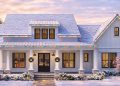 Modern Farmhouse Plan with Vaulted Rear Porch – 2,815 Sq Ft | 4 Beds & 3 Baths