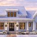 Modern Farmhouse Plan with Vaulted Rear Porch – 2,815 Sq Ft | 4 Beds & 3 Baths