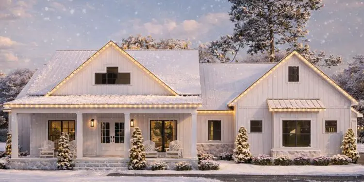 Modern Farmhouse Plan – 2,270 Sq Ft | 4 Beds & 3 Baths | Bonus Room & Covered Porches
