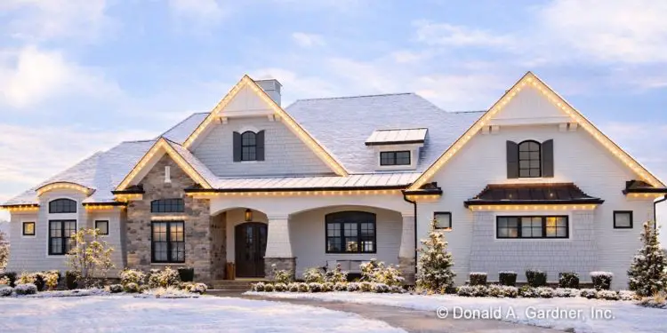 Sprawling Country Craftsman Home Plan with Screened Porch – 3,360 Sq Ft | 4–5 Beds & 4 Baths