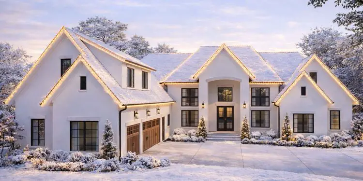 4-Bed Transitional House Plan with 3-Car Garage & Bonus Expansion Above – 3,699 Sq Ft | 4.5 Baths