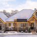 One-Level New American Craftsman Home Plan with Home Office and Media Room – 3,413 Sq Ft | 4 Beds & 3.5+ Baths