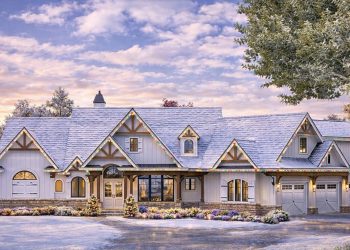 Craftsman Plan – 4,851 Sq Ft | 5 Beds & 5.5 Baths | Spacious One-and-a-Half-Story Home