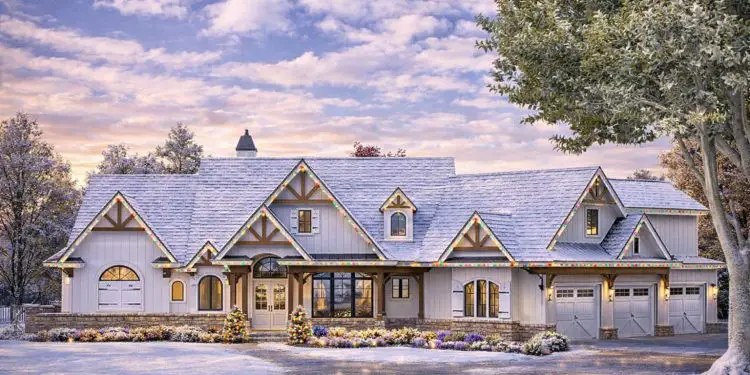 Craftsman Plan – 4,851 Sq Ft | 5 Beds & 5.5 Baths | Spacious One-and-a-Half-Story Home