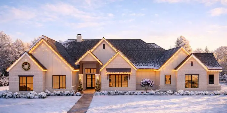 New American House Plan with Guest Suite and Office – 4,683 Sq Ft | 5 Beds & 5.5 Baths