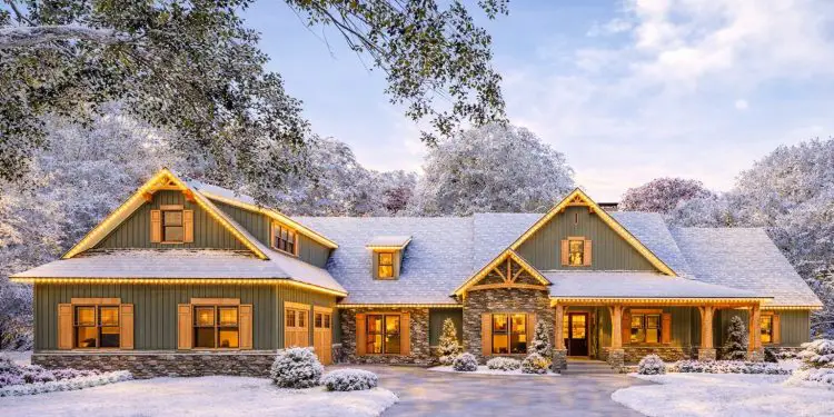 Spacious Country Craftsman Comfort: 5,098 Sq Ft One-Story Home with Split Bedrooms, Courtyard Garage, and Bonus Room