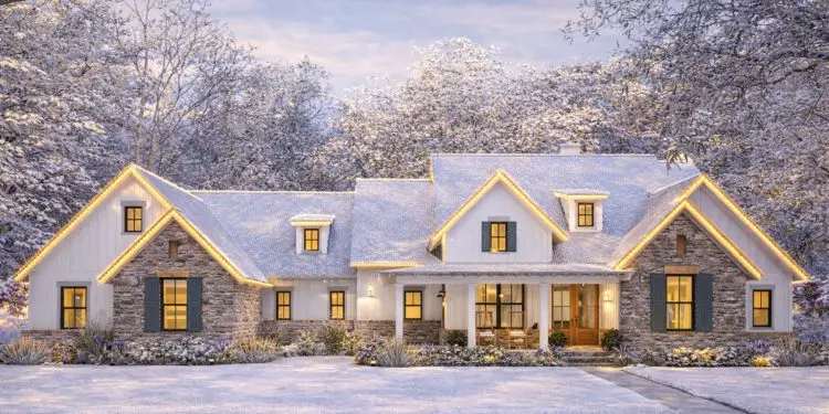 Modern Farmhouse Plan – 2,385 Sq Ft | 4 Beds & 3.5 Baths | Open One-Story Design