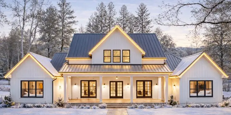 4-Bedroom Modern Farmhouse Plan with Outdoor Kitchen – 3,003 Sq Ft | 4 Beds & 4.5 Baths