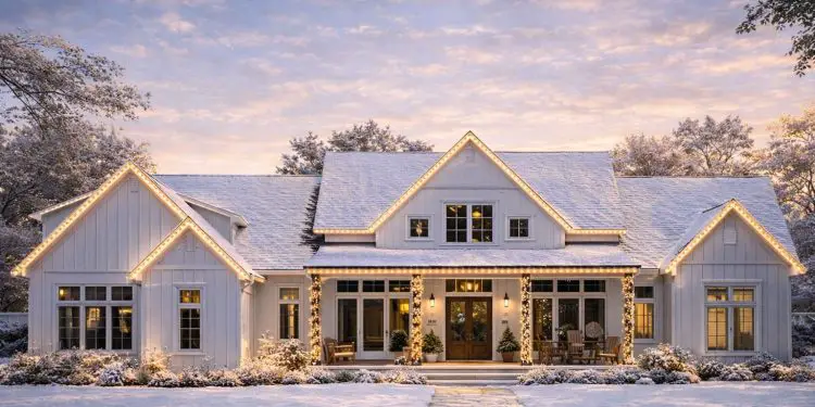 Modern Farmhouse Plan – 3,019 Sq Ft | 4 Beds & 3.5 Baths | Bonus Room, Porches & 2-Car Garage