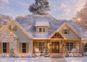 Modern Farmhouse Plan – 2,755 Sq Ft | 3–4 Beds & 3.5 Baths | Bonus Room, Mud Room & Covered Porches