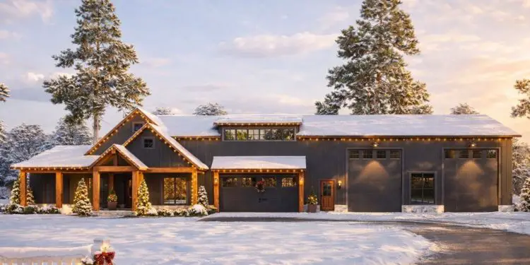 New American Barndominium-Style Plan – 2,631 Sq Ft | 4 Beds, 2.5 Baths, Oversized RV Garage & Outdoor Fireplace