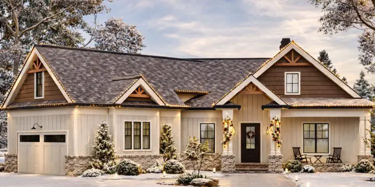 Comfortable 2,341 Sq Ft Craftsman with 3 Bedrooms, 2.5 Baths, and a 2-Car Garage in a Wide, One-Story Layout